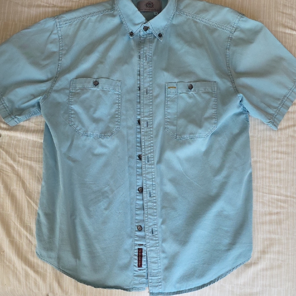 Men's The Territory Ahead SS Shirt,  Sz M dusty Blue